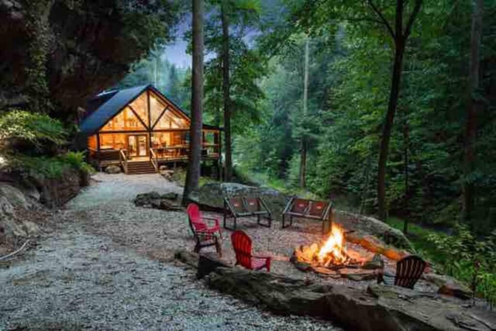Gorgeous Cabin, Hot-Tub, Tons Of Amenities, And Your Own Waterfall ...